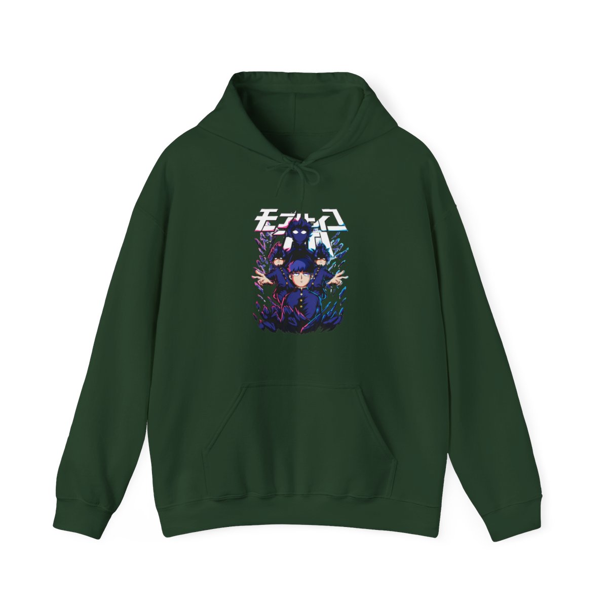 Mob Psycho 100 Hoodie Blue Spirit Energy Jumper - alternate angle 5, merchandise