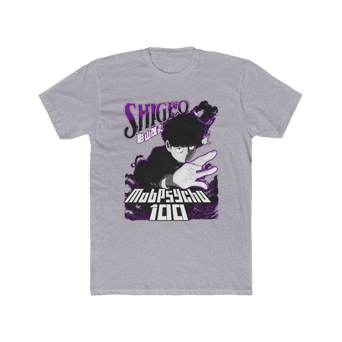 Mob Psycho 100 Shigeo Purple And Black T Shirt - alternate angle 3, merchandise
