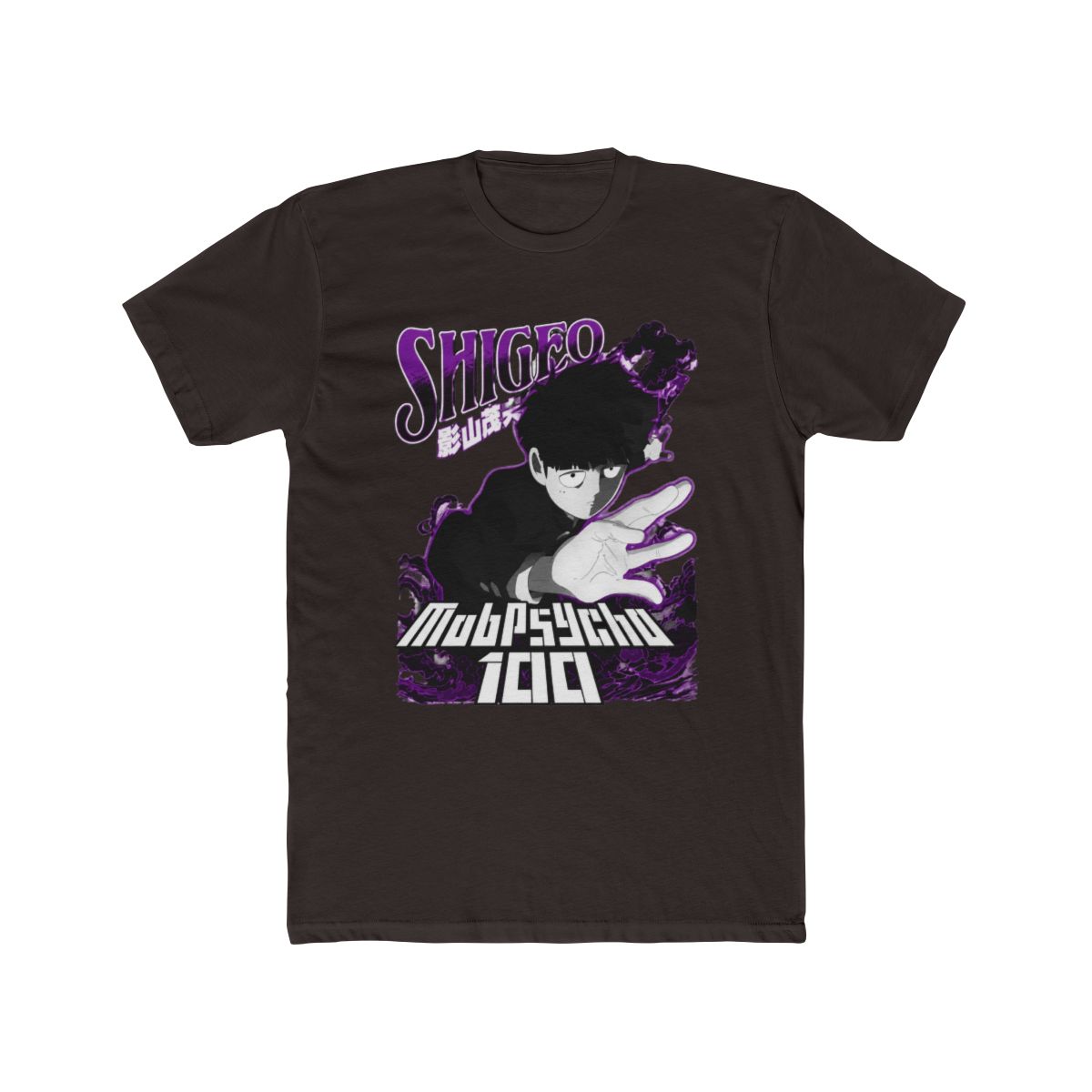 Mob Psycho 100 Shigeo Purple And Black T Shirt - alternate angle 2, merchandise
