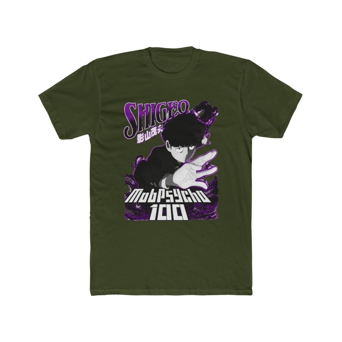 Mob Psycho 100 Shigeo Purple And Black T Shirt - alternate angle 4, merchandise